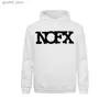 Moletons masculinos Moletons Nofx Rock Music Homens Hoodie Top Homens Novos Camisas Hombre Casual Top Oversized Hoodie Masculino Marca Camisas Homens Top Anime Sweater Q231110