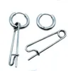 Hoop Earrings 1Pair Safety Pin Shape Earring Punk Style Cool Men Fashion Unique For Women