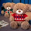 Plüschpuppen 45 55 cm süßer Pullover Bär Spielzeug Umarmungspuppe Kindergeburtstagsgeschenk Schlafen 231109
