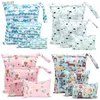 Diaper Bags 3pcs Waterptoof Reusable Diaper Bags For Baby Nappies Mini Wetbag Different Size Washable Nappy Wet Bag Maternity Stroller BagL231110