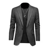 Costumes pour hommes Blazers Designer de luxe Hommes Blazer Slim Fit Casual Printemps Automne Veste à carreaux 5XL Gris foncé Hommes Veste Q209 231110