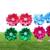 Dog Apparel 100pcslot Pet Hair Bows Rubber Bands Petal Flowers With Pearls Grooming Accessories Product7986296