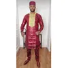 Этническая одежда H D Африканская одежда для мужчин Традиция 2 ПК Установите свадебную вечеринку Bazin Riche, вышитая высококачественная африканская свадебная вечеринка 230408