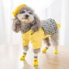 4 PCs/Los warme Katzenpupfhundbekleidung Schuhe weiche Haustiere Strick Socken Süßes Cartoon Anti -Schlupf -Skid -Socken kleine Hunde Atmungsfreie Haustierpfotenschutzprodukte JY0957