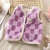 Vest meisje jongen 2 8Y kindervest vest unisex vesten vesten baby flanel verdikte huiskleding peuter winter 231109