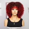 Pelucas de cabello Nueva peluca para mujer Explosión de moda Peluca pequeña y rizada corta y rizada multicolor Cubierta para la cabeza