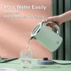 Water Bottles Portable Electric Kettle Insulated 800ml 600W 220V EU Plug Double Layer Stainless Steel Fast Boiler Cordless for Travel 231109