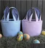 Party Favor Easter Bag Stripe Bunny Basket Cartoon Rabbit Long Ears Bucket Seersucker Easters Eggs Bags Kids Gift Drop Delivery Ho5793084