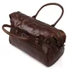 Duffel Bags Casual Genuine Leather Business Travel Bag Men Large Carry On Luggage Male Cow Duffle Overnight Weekend Big Tote