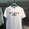 Summer Mens Designer PRA T shirt Casual Man Womens Loose Tees With Letters Print Short Sleeves Top Sell Luxury Men Loose edition T Shirt xiaocaishenclothing