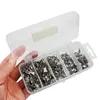 Brooches 100Pcs/Box 5 Size Swivel Fishing Connector Snap Pin Rolling Lure Tackle Gear Accessories