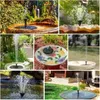 Trädgårdsdekorationer solenergi Bird Fountain Kit Pool Pond Outdoor Bath Floating Water Pump Uteplats Landskap Decoration