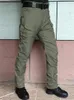 Racing Pants Men's Tactical Waterproof Camouflage Military Pant med flerfickor manliga arbete overaller raka byxor utomhuscykling