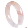 Bransoletka Bangle Single Gold Jade Women Agoods z wzorem kształtu krajobraz Floating Flower Dostawa biżuterii Bransoletki Dhpia