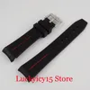 Watch Bands Curved End Rubber Band Strap 20mm Width Lugs Fit 40mm