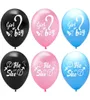 Festa decoração menino menina balões 12 polegadas gênero revelar ele ou ela balões de látex preto azul rosa branco globos infláveis brinquedos baby9037823