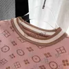 Pulls pour femmes Nouveau 2023 Été Femmes Manches courtes Mode Tricot Glitter Stones Tshirt Femme Vintage Luxe Designer Slim Loisirs T-shirts Tops J231110