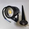 Gazonlamp buiten cob spike light 12v 110V 220V ip 65 waterdichte pathway tuin spot lamp 5w 3w decor landschap rgb