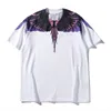 Marque de mode MB à manches courtes Marcelo Classic Jersey Burlon Phantom Wing T-shirt Color Feather Lightning Blade Couple Half T-shirtrwcn