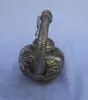 Théière/flacon Dragon sculpté en argent du Tibet, bouteilles de collection décorées à la main, vieux travail manuel, 000031