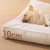 Canis Canetas Cama de cachorro quente engrossar tapete de dormir para animais de estimação casa de canil de inverno para cães médios grandes e grandes sofá macio almofada de ninho de gato suprimentos laváveis 231109