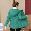 Women's Trench Coats Commuter Fashion Hooded Long Sleeve Winter Outdoor Comfortable Cotton Coat Quality Wear Simple And Generous Slim Fit