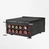 FreeShipping 4 Ingång 1 Output/ 1 Ingång 4 Output Two-vägs ljudsignalomkopplare Switter Selector med RCA AC100V-240V L1-002 GJDDU