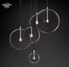 Glass Globe Mobile Cluster Chandeliers Modern LED REGROP PENDANT LIGHTS FÖR SOVROOM vardagsrum matsal hängande lampor Lyster