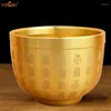 Figurine decorative in ottone baifu tazza feng shui fortunato fortune cornucopia soggiorno studia ornali di riso ornamenti cilindri decorazione