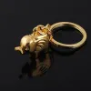 100pcs Free Shipping lovely zinc alloy elephant keychain Indian wedding baby showers party favors and door gifts for guest Gold Silver Color