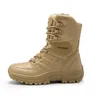 Botas masculinas botas de alta qualidade marca militar botas de couro força especial tático deserto combate tornozelo botas ao ar livre sapatos 231109