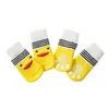 4 PCs/Los warme Katzenpupfhundbekleidung Schuhe weiche Haustiere Strick Socken Süßes Cartoon Anti -Schlupf -Skid -Socken kleine Hunde Atmungsfreie Haustierpfotenschutzprodukte JY0957