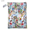 Diaper Bags Pororo mommy bag diaper bags Pouch size 30*40cm waterproof PUL printed wet bag Maternity bag for mother kids baby stuffL231110