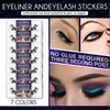 2023 Senaste falska ögonfransar Lime Eyeliner Eyelash Makeup klistermärken Eyes Reazoble Cosmetic Tool for Women Eye516