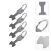 Decorative Figurines 4 Pcs Cart Token Trolley Remover Pendant Key Chain Rings Metal Keychain Shopping Tokens Opener Small Grocery