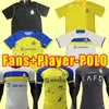 Formazione POLO 23 24 Al Nassr FC maglie da calcio 2023 2024 Ronaldo uomini uniforme cr7 ragazzi camicia di calcio shiirt t Alnassr Martinez Ghareeb Arabia Saudita tifosi giocatore