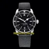 V2 Versión mejorada GF II B20 AB2010121B1S1 ETA 2824 Automático Esfera negra Reloj luminoso para hombre Correa de goma Caja de acero 316L Deporte W285T