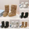 2023 nova bota à prova dwaterproof água sapatos de inverno designer de luxo bota de neve de sola grossa manter quente botas antiderrapantes femininas moda pão botas de alta qualidade