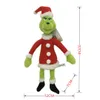 32CM New Christmas Grinch Plush Toy Green Grinch Children's Cartoon Doll Cute Stuffed Animals Plush Doll Toys Birthday Gift Wholesale DHL/UPS