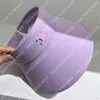 Yaz Kadın Tasarımcı Vizör Erkek Buz İpek Lüks Kapak Vizörleri Moda Top Kapakları Casquette Casquette Tasarlanmış Şapkalar Gorras Güneş Koruma Cappello