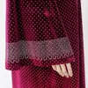 Etniska kläder MD Luxury Velvet Abaya Kimono Dubai 2023 Kvinnor Muslimska Kaftan African Loose Maxi Boubou Hijab Dress Elegant Lady Islam