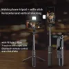 Selfie monopods selfie sopa katlanabilir mini tripod ile fotoğrafçılık dolgu ışık mini kablosuz bluetooth 2022 iOS android q231110 için yeni stil