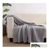 Decken Sublimation Blank Decke Grau Fleece Baby Wärmeübertragung Druck Schal Wrap Sofa Slee Drop Lieferung Hausgarten Heimtextilien Dhw3N