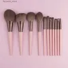 Makeup Brushes Beili Pink 11 PCS Makeup Brushes Foundation Highlight Blending Powder Eyeshadow Borstes For Face Make Up Cosmetics Brush Set Q231110