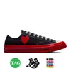 Låg 1970 -tal All Star Chucks Taylors Womens Mens Canvas Shoes Designer Basketball Casual Commes Des Garcons X Classic 70 High Top Vintage Flat Trainers Sport Sneakers