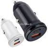 Schnelles Schnellladen Typ C PD Autoladegerät 25W 12W USB C QC3.0 Autoladegeräte für IPhone 11 12 13 14 15 Samsung M1