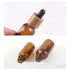 収納ボトル5ML-100ml竹キャップガラスボトルドロッパードロッパーエコフレンドリー蓋必須基本ピペット補充可能な空のコンテナ