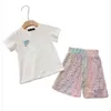 Baby- und Kinderbekleidung, Designer-Set, Sommer-Luxus-Designer-Kinder-Kurzarmset für Kinder, Größe 90 cm–160 cm, A17