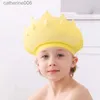 Bonnets de douche Bonnet de shampoing pour enfants couronne de douche de bébé imperméable pour chapeau de protection pour bébé enfants fille garçon taille réglable bouclier de cheveux L231110