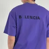 Ropa de diseñador para mujer 20% de descuento Camisa Diferenciar Mercado Edición alta Frente Atrás Manga bordada Camiseta suelta Casual Top